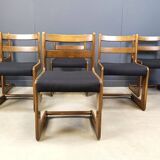 Set of 6 cantilever dining chairs by Casala, 1970s