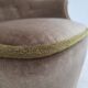 1960s, Danish armchair, original green furniture velour.