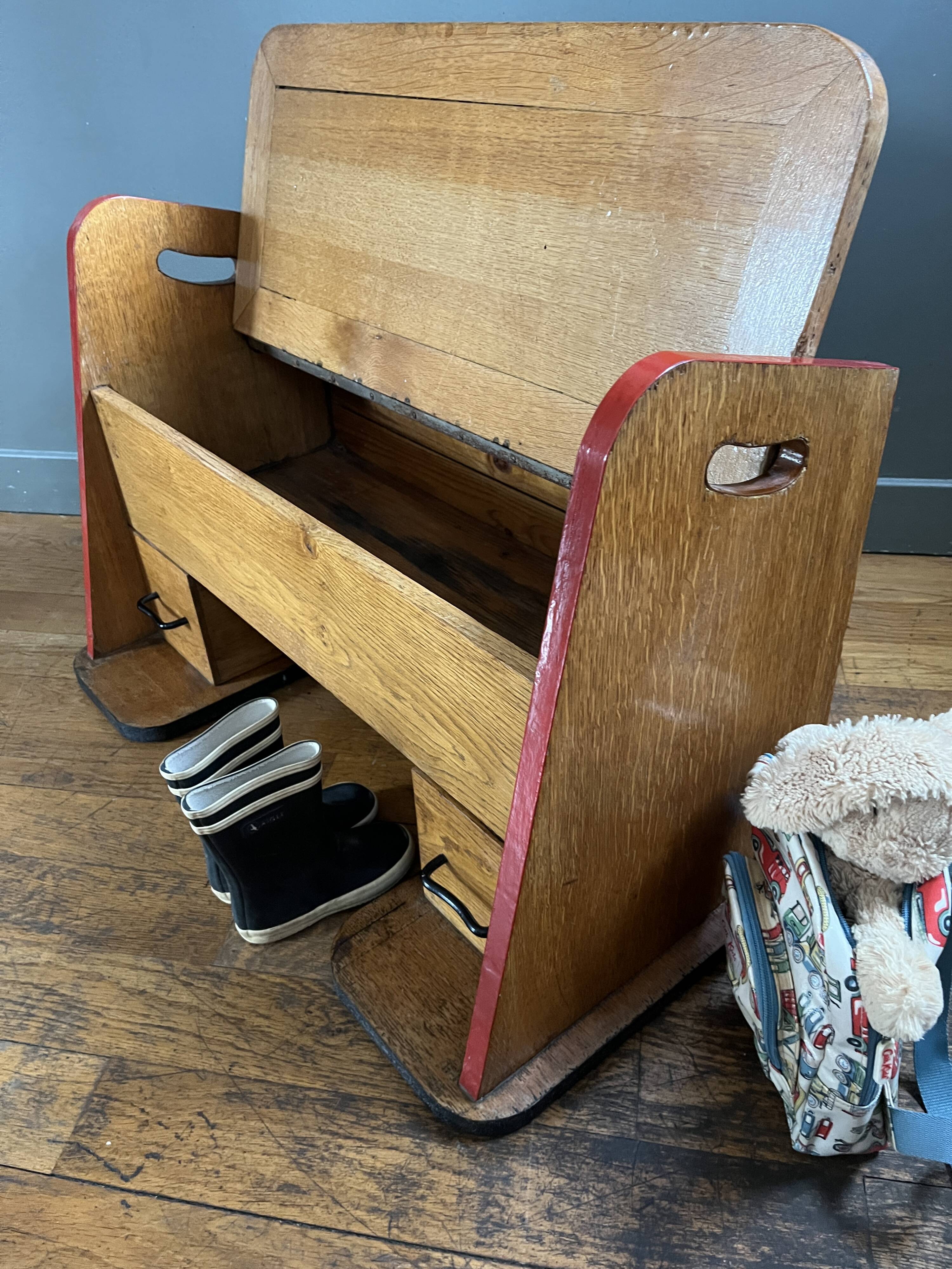 Vintage storage bench