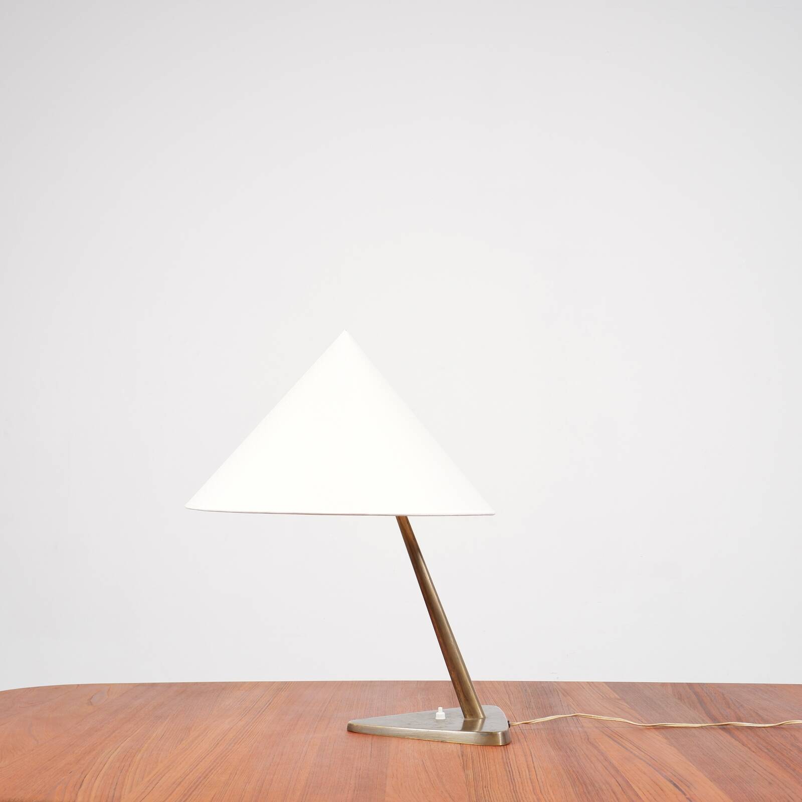 Brass table lamp with in the style of Rupert Nikoll