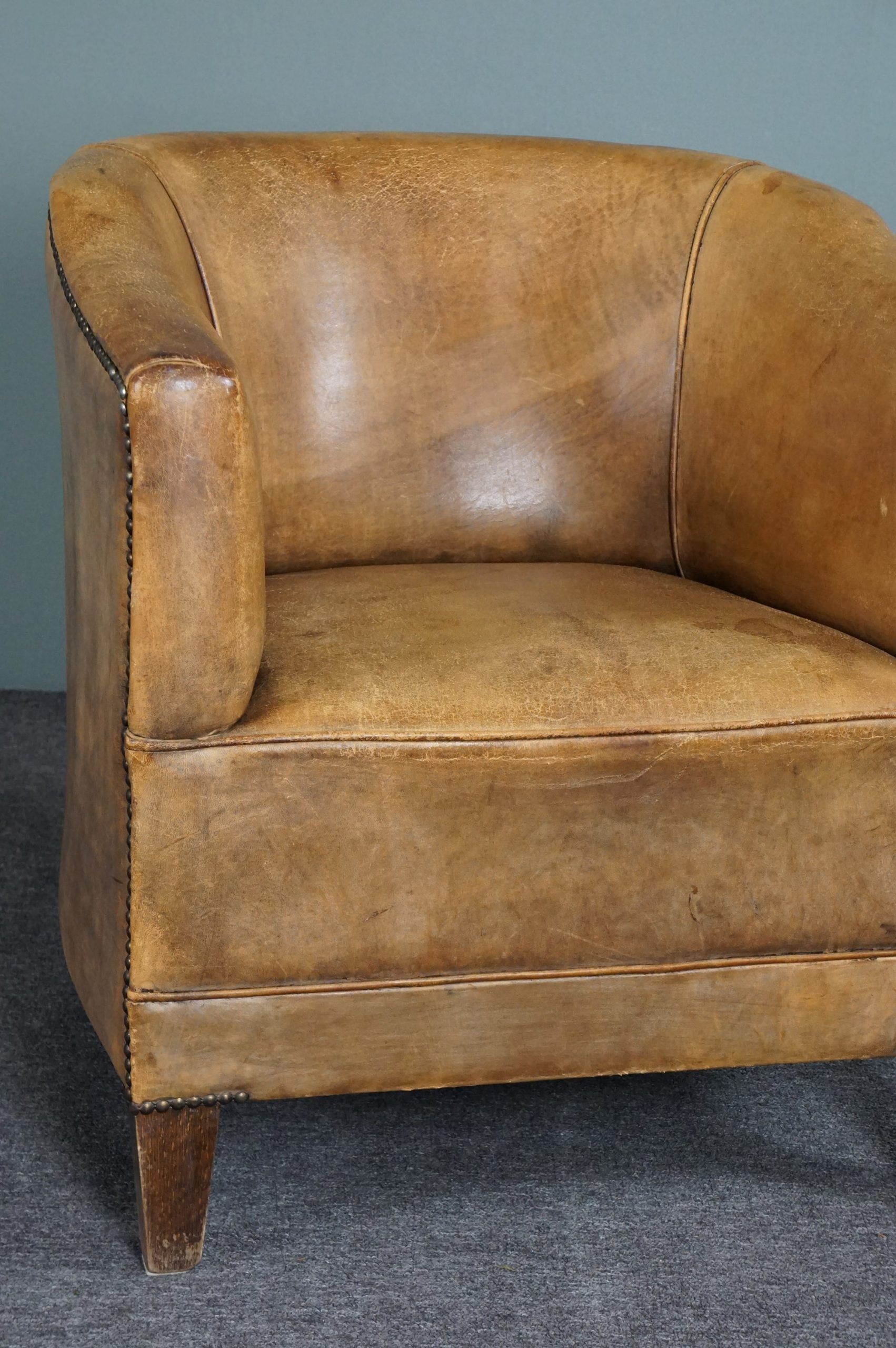 Sheepskin armchair
