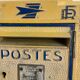 MAILBOX LA POSTE JAUNE 1967