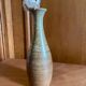Speckled stoneware vase