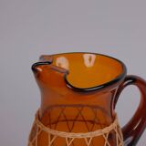 Amber Glass Pitcher