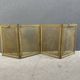 Antique brass fireplace screen from the 19th century by Bouhon Frères.
