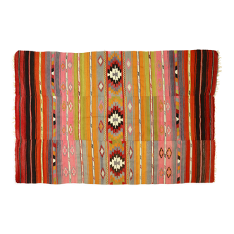 Tapis kilim artisanal anatolien 245 cm x 173 cm