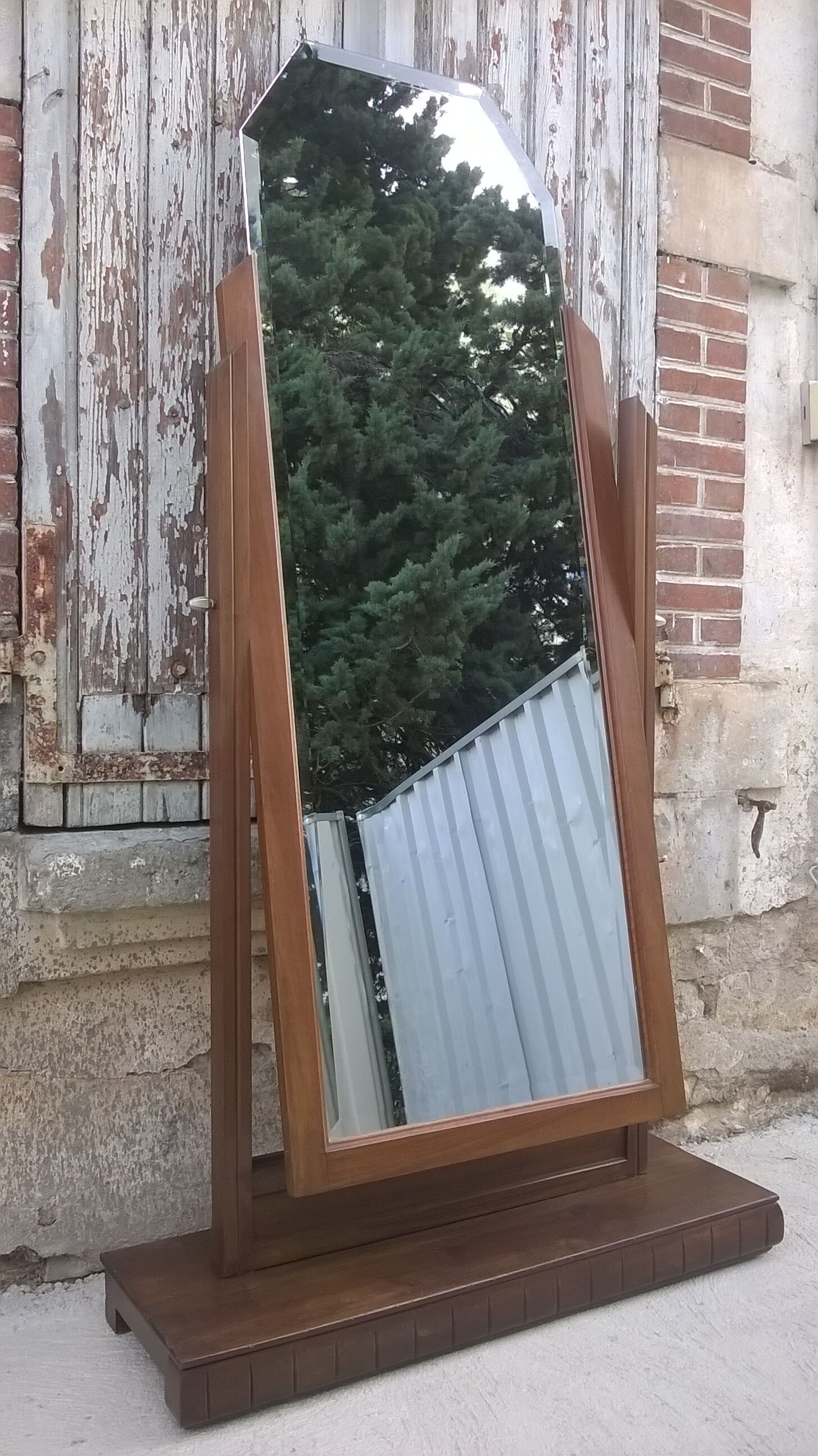 Art deco spyched mirror 96x184cm
