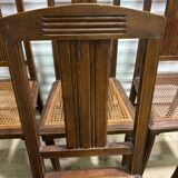 Set of six art deco chairs