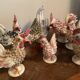 Coqs en porcelaine