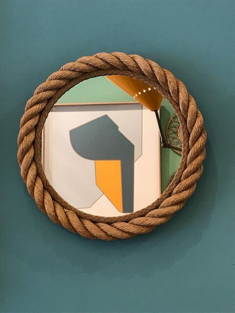 Round mirror rope  26x26cm