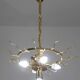 Amazing Large Murano Glass Gold Leaves Chandelier