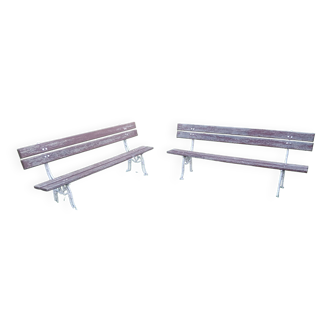 Pair of garden benches