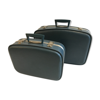 Pair of suitcases Air France 1960