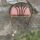 Vintage Dressing Stool in Brass, 1950s