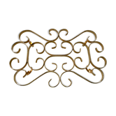Under vintage brass plated