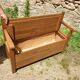 Wooden chest bench
