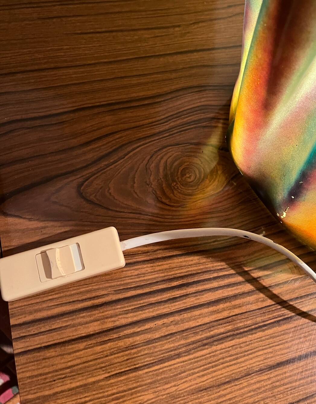 Vintage resin lamp in the style of Georgia Jacob from the 70s/80s.