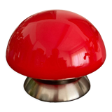 Lampe champignon tactile rouge
