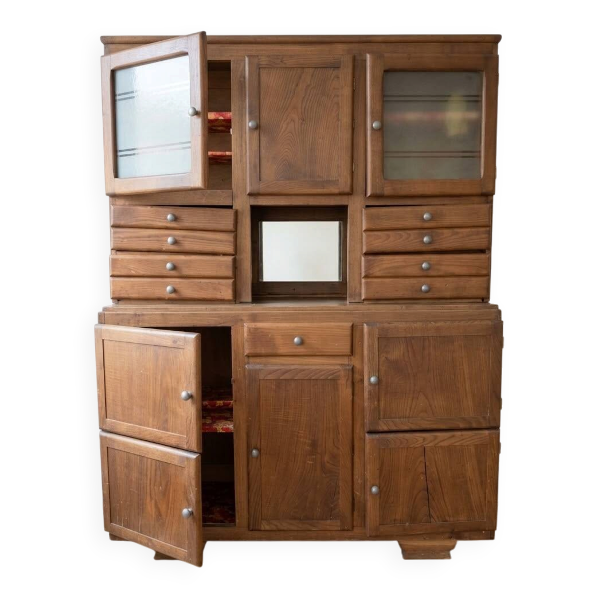 Antique wooden sideboard buffet
