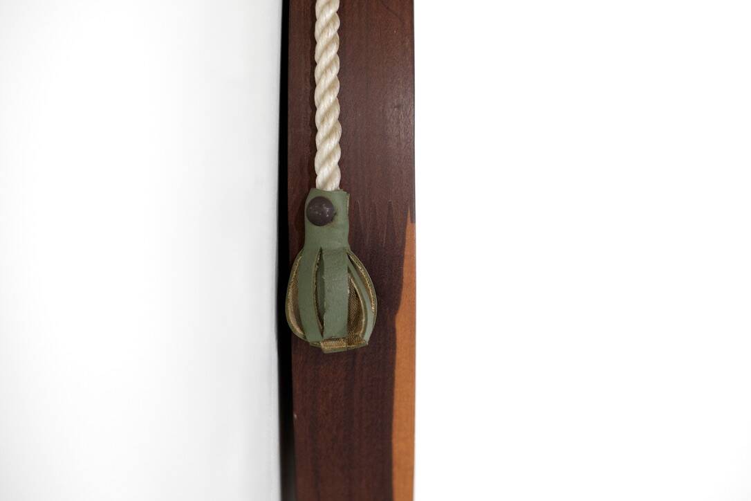 Vintage wooden mirror, Italy, 1960s.