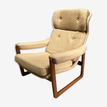 fauteuil vintage scanidinave des années 70