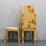1940s Set of Four Brutalist Dining Chairs in Maple Finish, Czechoslovakia