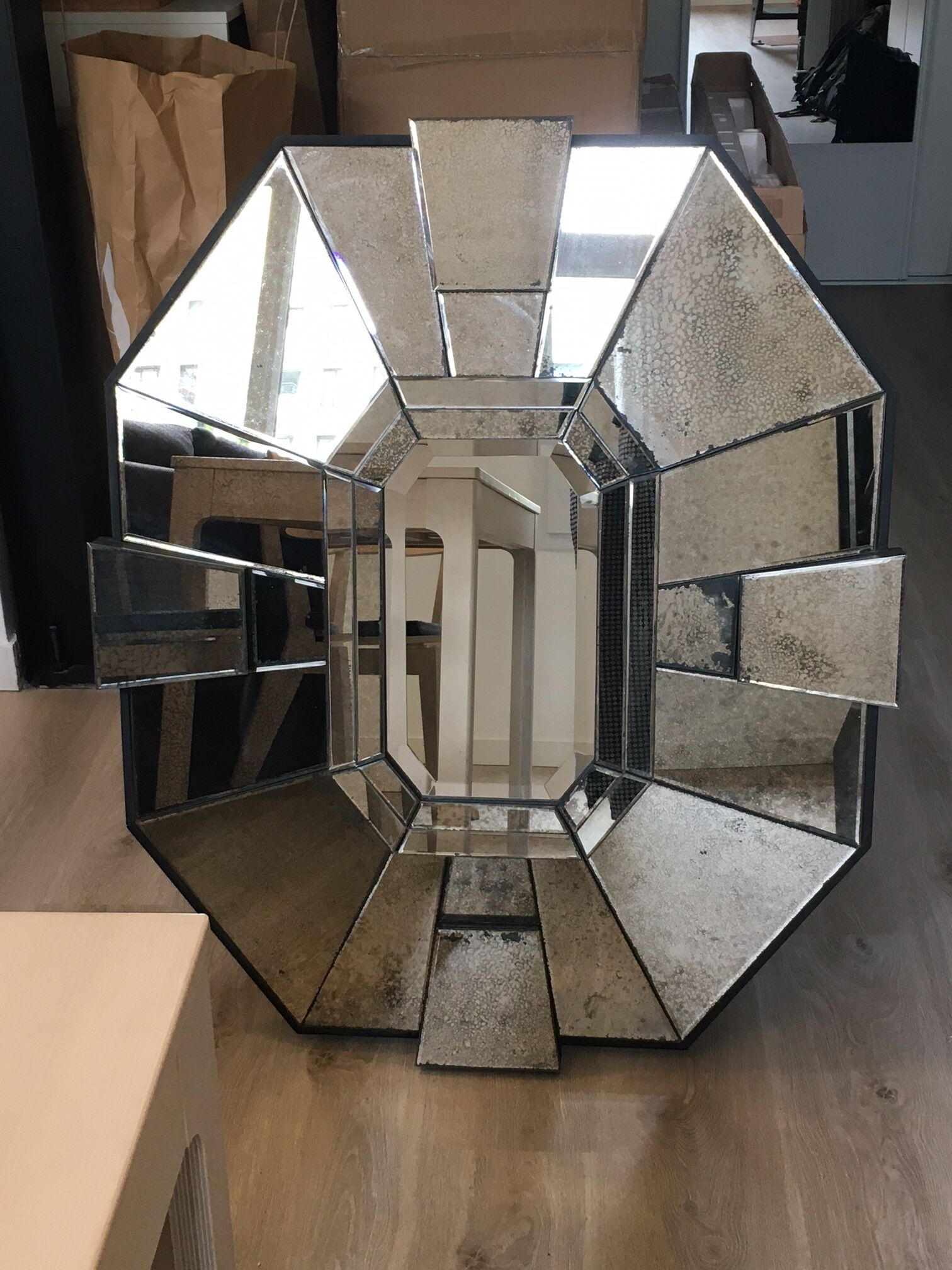 Art deco mirror 107x89cm