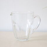Glass pitcher, bistro, vintage