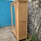Parisian Art Deco style wardrobe in solid raw oak, 1950