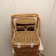 Picnic basket year 1960 vintage wicker