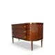 Large half-moon shaped chest of drawers/hall console, 1930s/1940s.