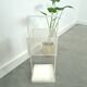 White metal vintage umbrella holder, umbrella stand