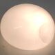Plafonnier par Choisylux globe opaline années 60 70