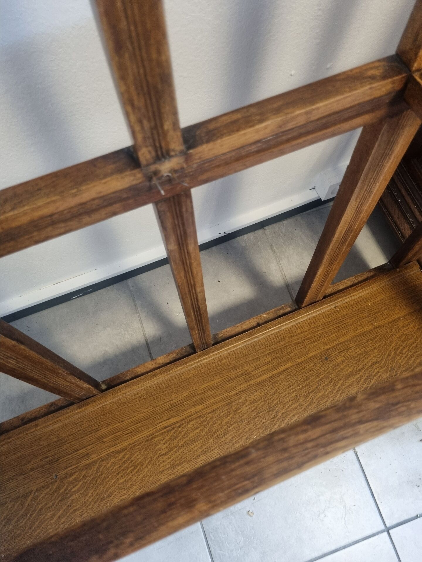 Old vintage coat rack wardrobe