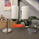 Pair of vintage chrome design lamps – MOOS Switzerland – Italian style