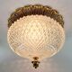 Glass ceiling lamp from Limburg, Germany, 1960s