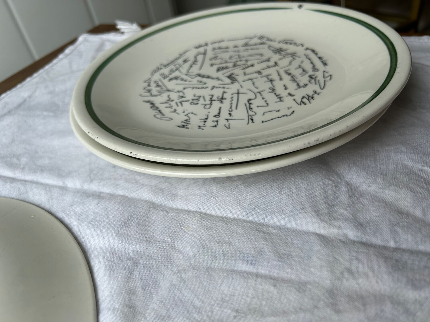 Set of 6 dessert plates Gien - Special edition Julliard