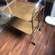 Desserte vintage pliable modulable en formica pieds chromés