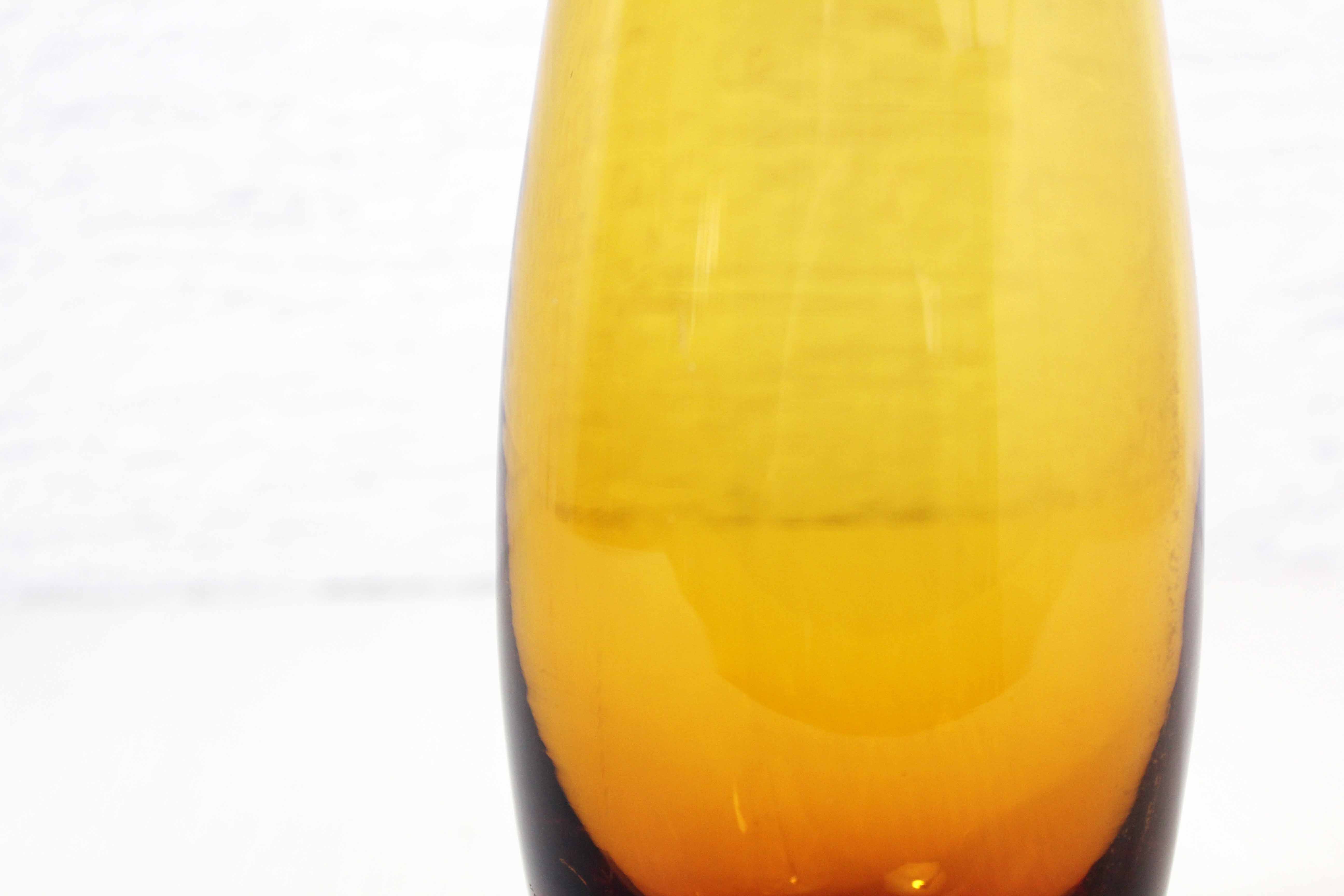 Straw yellow Scandinavian vase