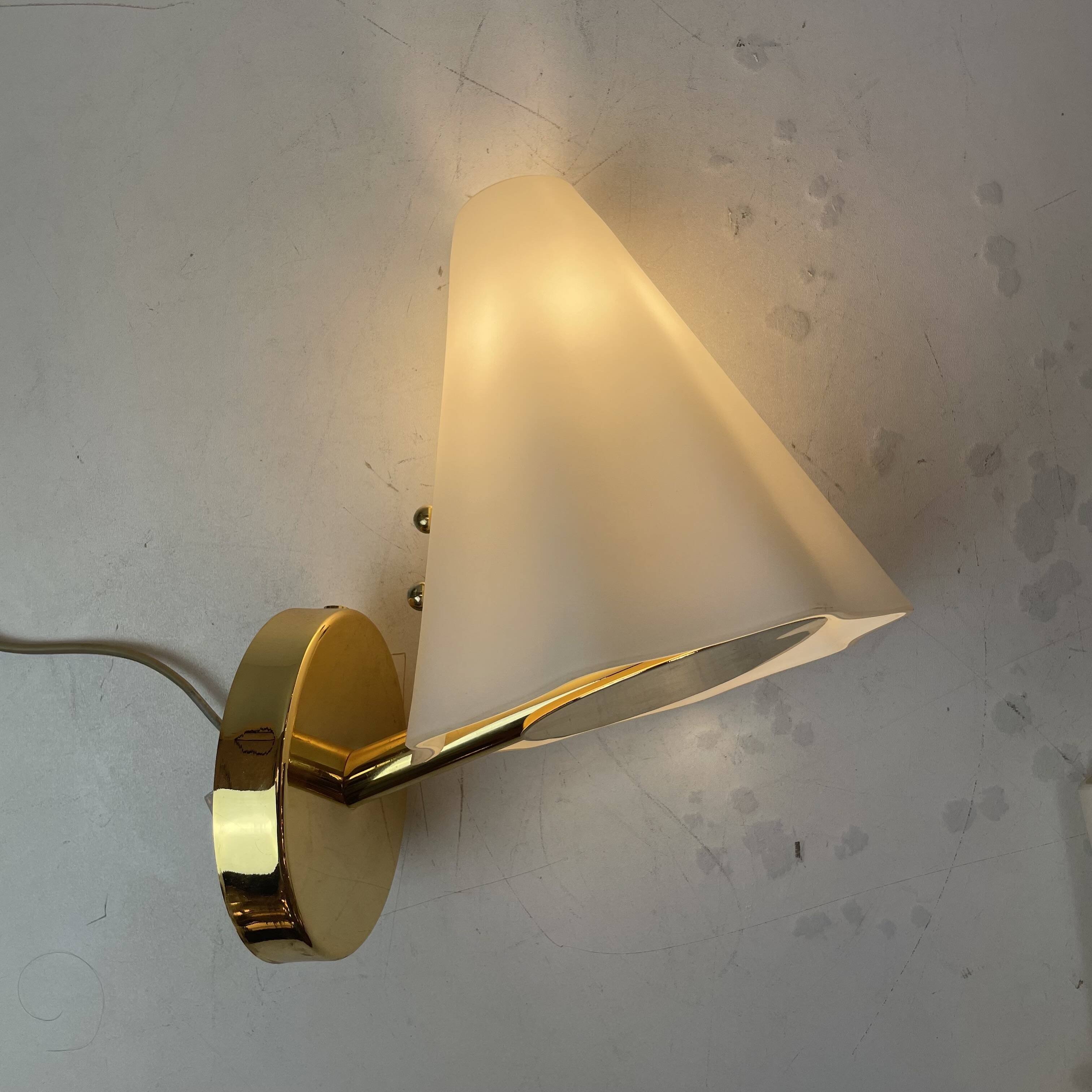 Pair of Murano Glass Wall Lamps, Italy, 1980s