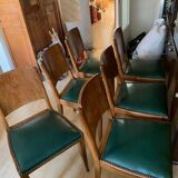 6 Art Deco style chairs