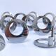 Lot de 18 boutons de meuble métal chromé design années 70