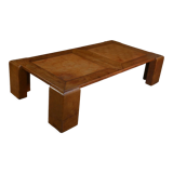 Leather coffee table 1970 " checkers "