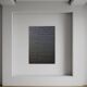 Monochrome minimalist black abstract painting