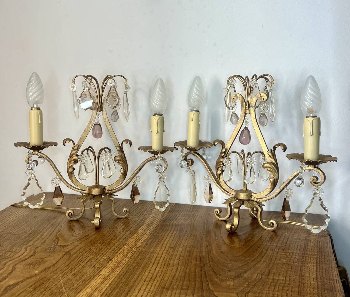 Pair of Art Deco candelabra