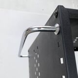 Postmodern perforated metal service trolley, 1980s