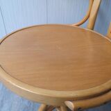 Wood swivel desk chair