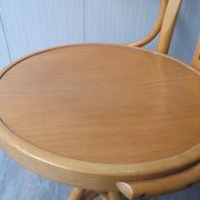 Wood swivel desk chair