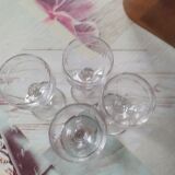Chiseled liquor glasses