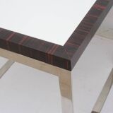 Design Cube Table in Chrom Rosewood 81cm
